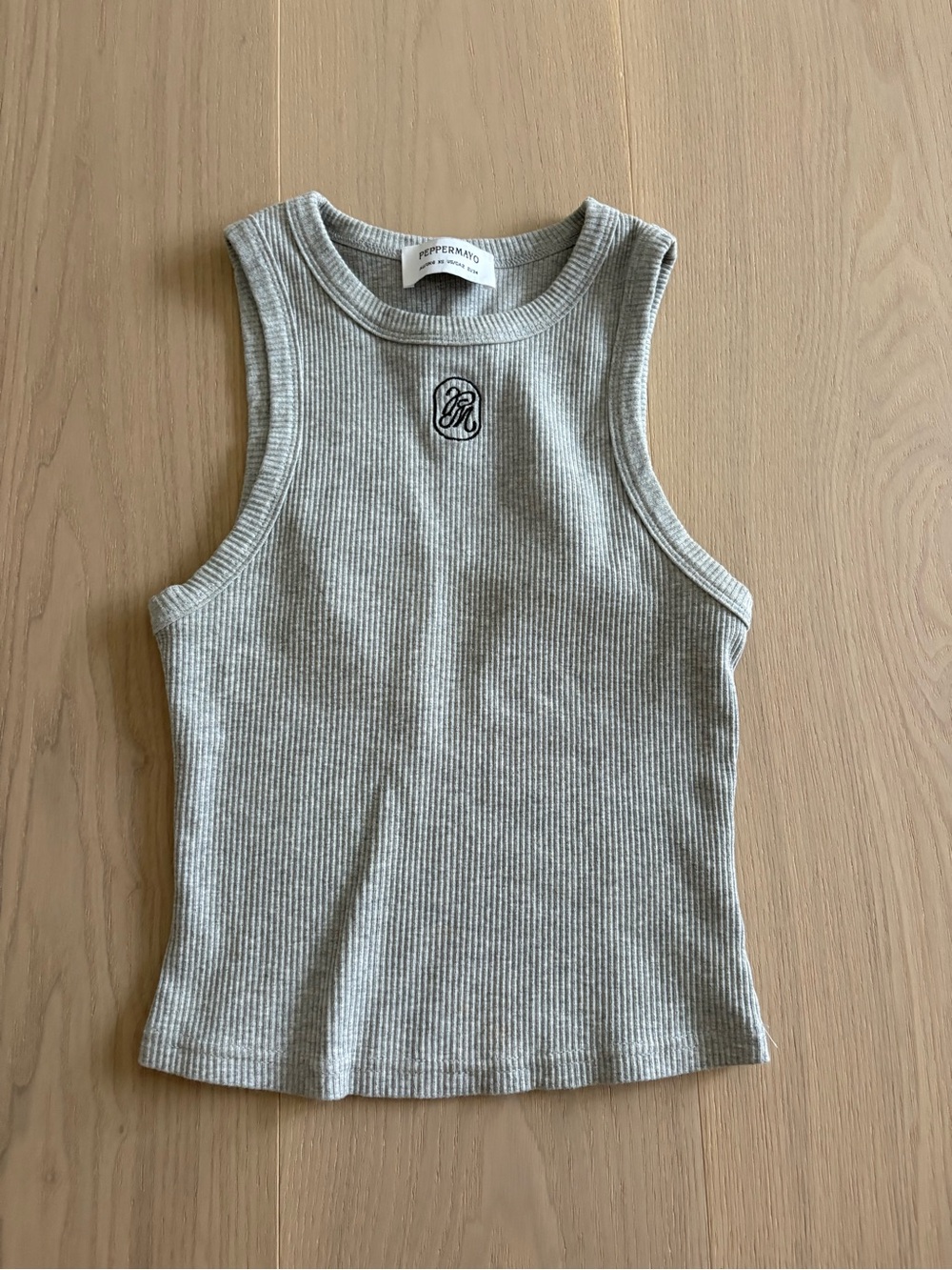 Peppermayo signature logo high neck tank top